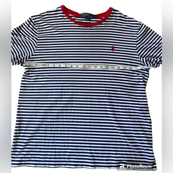 Polo Ralph Lauren Striped Crew Neck T Shirt Size Large - Picture 7 of 13